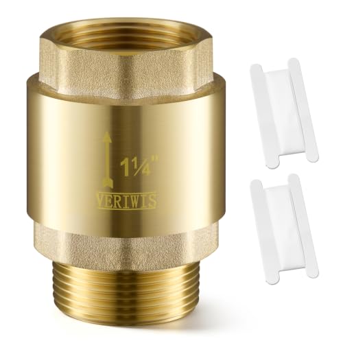 1-1/4" Brass Check Valve for Submersible Well Pump - Image 2
