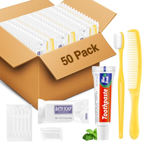 NICEMOVIC 50 Sets Hygiene Kit Bulk for Homeless, Basic - Image 2