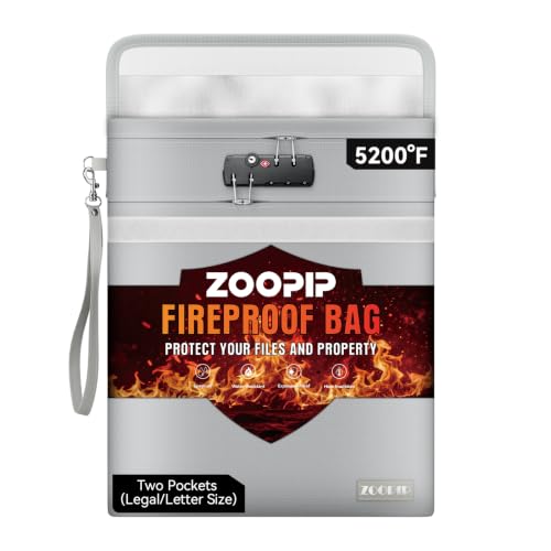 Fireproof Document Bag with Lock (15"x12"), for Legal Letter - Image 2