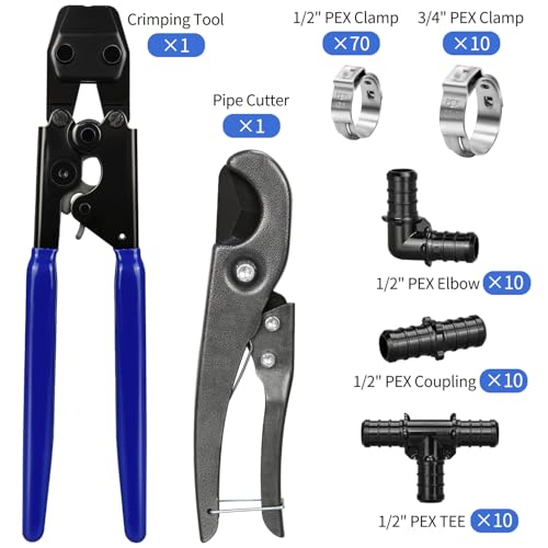 PEX Cinch Clamp Tool Kit, 3/8" to 1" PEX Pipe Clamp Cinch | Hand Tools - Image 3