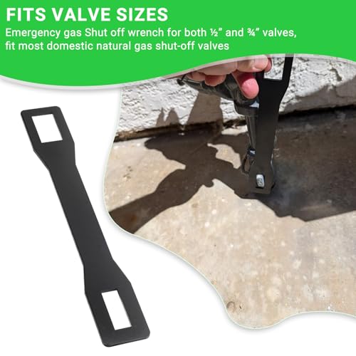 3333 Earthquake Survival Tool, Emergency Gas Shut Off Wrench - Image 5