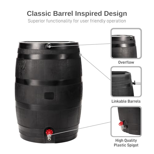 RTS Home Accents 50-Gallon ECO Rain Barrel Made with 100% - Image 5