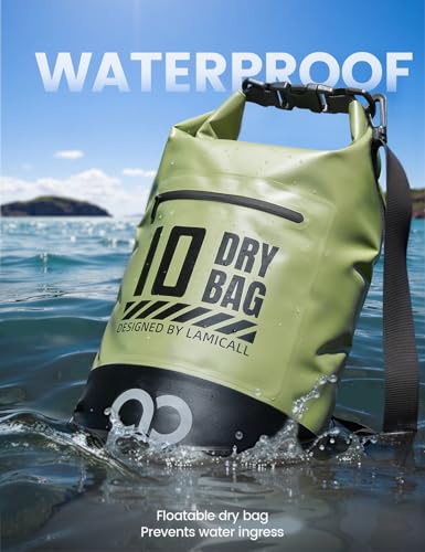 Lamicall Dry Bag Waterproof Backpack with Phone Pouch - Image 5