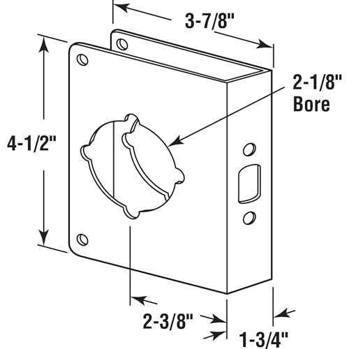 Prime-Line U 9573 Brass Lock and Door Reinforcement Plate - Image 3