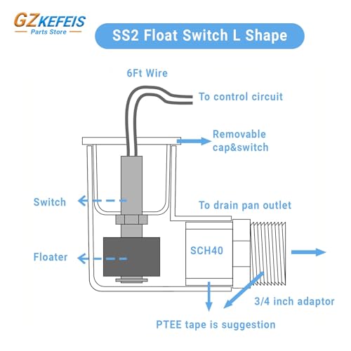 SS2 Float Switch L Shape, Compatible with Safe-T-Switch - Image 4