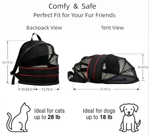 Expandable Cat Backpack Carrier with Breathable Front - Image 7
