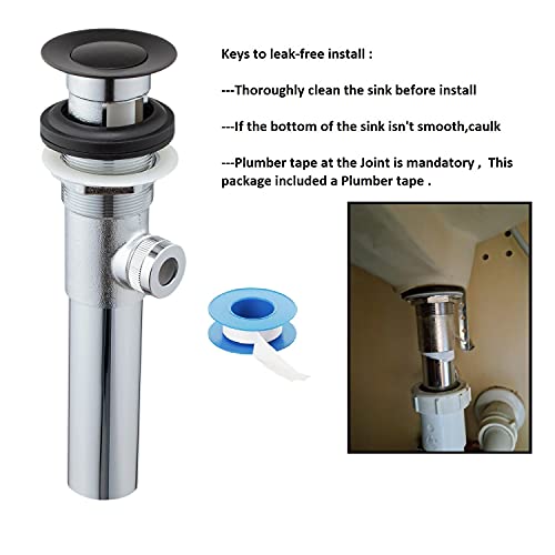 Sink Pop-Up Drain Stopper Assembly with Lift Rod | Bathroom Essentials - Image 4