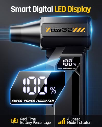 Compressed Air Duster, 150000 RPM Electric Air Duster - Image 5