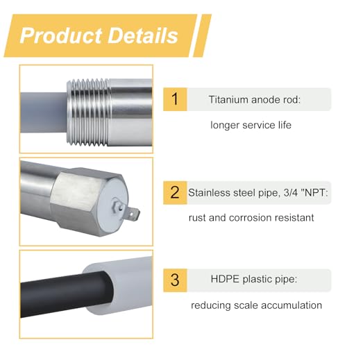 Powered Anode Rod,Water Heater Anode Rod Made of Titanium - Image 5