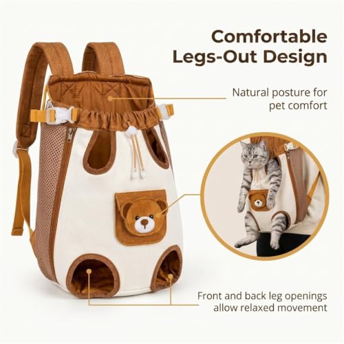 Pet Carrier Backpack, Front Carrier for Cats and Small Dogs - Image 4