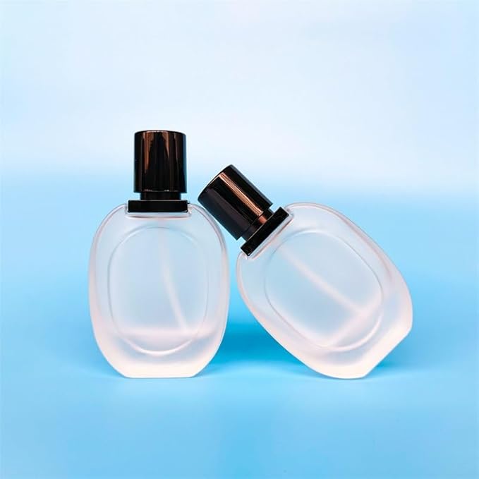 Empty Perfume Bottle Refillable 8PCS 30ml Glass FrostedClear Travel Spray Atomizer Bottle Container Perfume Fine Mist Spray Bottle Pump Bottle Dispenser for Essential Oil Liquid (Frosted 30ml)
