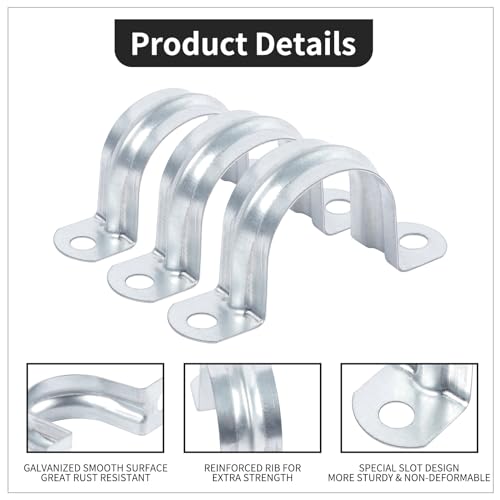 1 Inch Reinforced Rigid Pipe Strap, 30PCS, 25 mm - Image 4