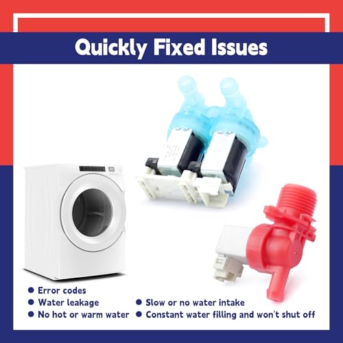 W11688994 & W11688995 Washer Cold and Hot Water Inlet Valve Set - Image 8