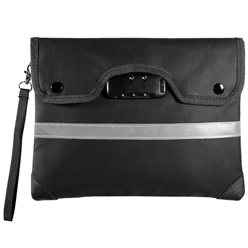 HOMELYLIFE Fireproof Document Money Bag, Waterproof Zipper Pouch - Image 2
