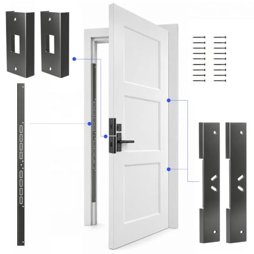 5-Piece Door Frame Reinforcement Kit, Anti Kick in Door Security - Image 2