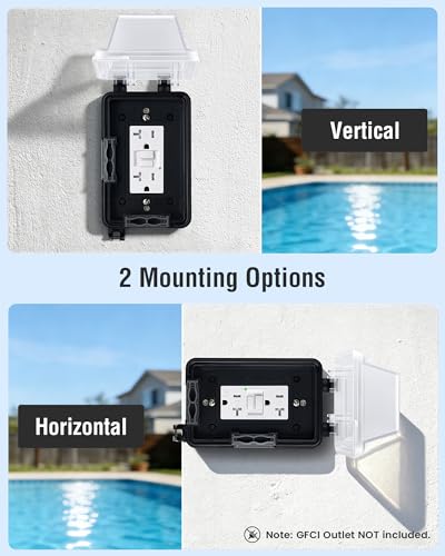 Extra-Duty In-Use Outlet Cover, 1-Gang, Black, 2-Pack - Image 7
