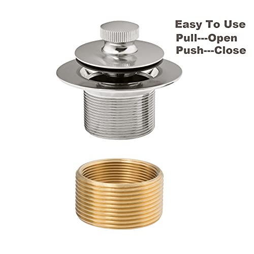 Push & Lock Bathtub Drain Conversion Kit,Chrome Plated - Image 3