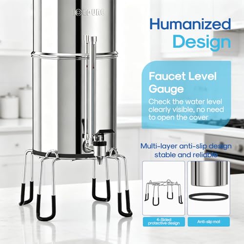 ICEPURE 2.25G Gravity-fed Water Filter System with Sight - Image 6