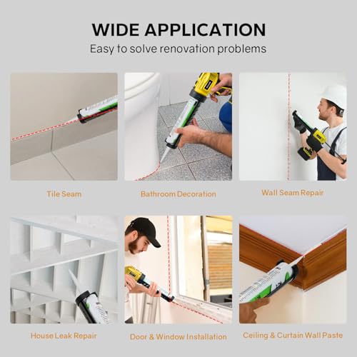 Cordless Caulk Gun for Dewalt 20V Battery, Electric | Home Repair - Image 3