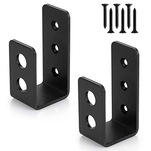 2x4 (1.5x3.5 inch) Door Barricade Brackets (2 pcs) | Drop - Image 2