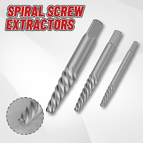 14 Pieces Screw Extractor Set Left Hand Drill Bits Set - Image 6