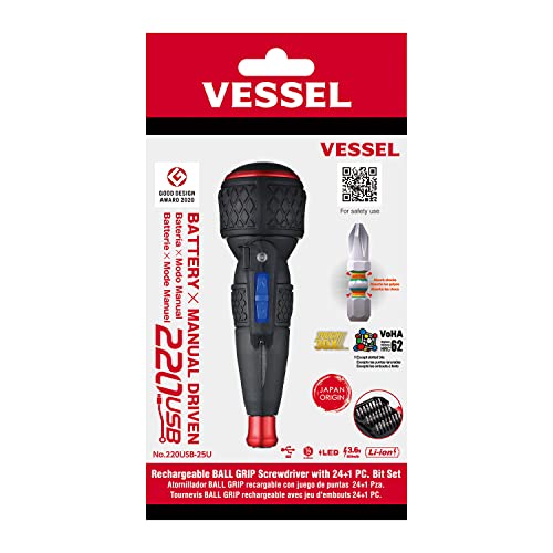 (US Model) VESSEL e-ASSIST Screwdriver Higher Torque w/ | Hand Tools - Image 2