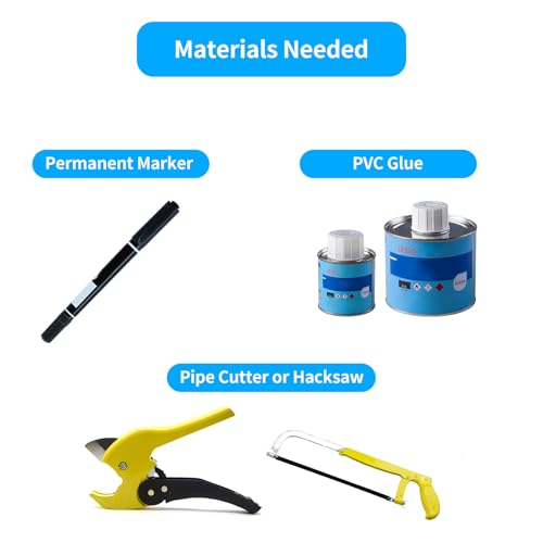 LESSO 1/2 inch PVC Pipe Repair Kit, 1/2" Coupling 2 Sets | Home Repair - Image 4