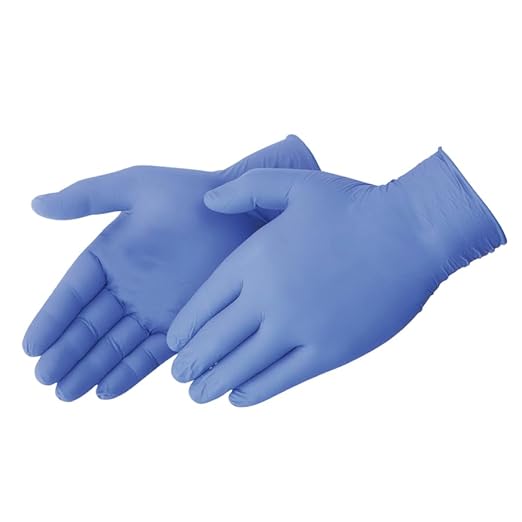 BioSkin Nitrile Exam Grade Disposable Gloves, 6 Mil - X-Large | Powder-Free, Chemical + Puncture Resistant, Textured | for Medical, Industrial, Janitorial, Food Service (Box of 50)