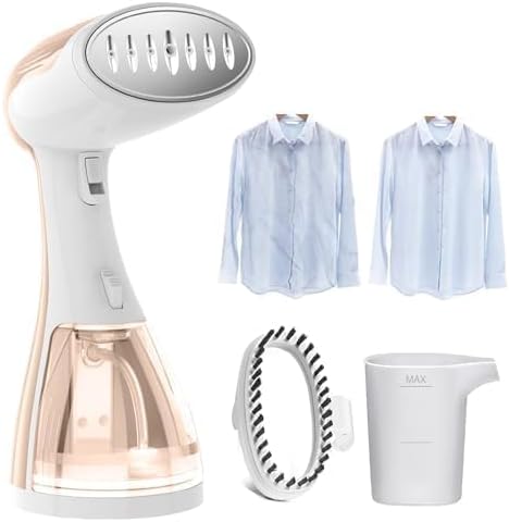 Handheld Portable Garment Steamer for Clothes - 1350W Clothes Steamer Remove Wrinkles for All Fabrics, 15S Fast Heat-Up, Make Clothes Soft & Smooth