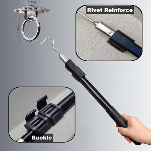 Extendable Attic Pull Down Hook, Ladder Door Stairs Puller - Image 4
