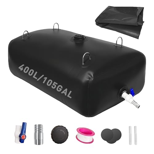 400 L/105 Gal Water Storage Bladder, Foldable Portable Water Tank - Image 2