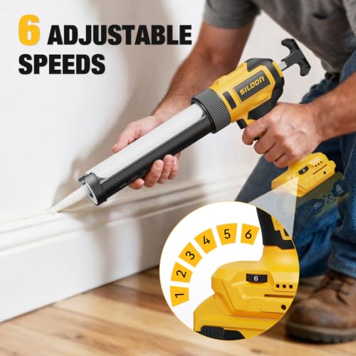 Electric Caulking Gun Compatible with Dewalt 20V Max | Home Repair - Image 5