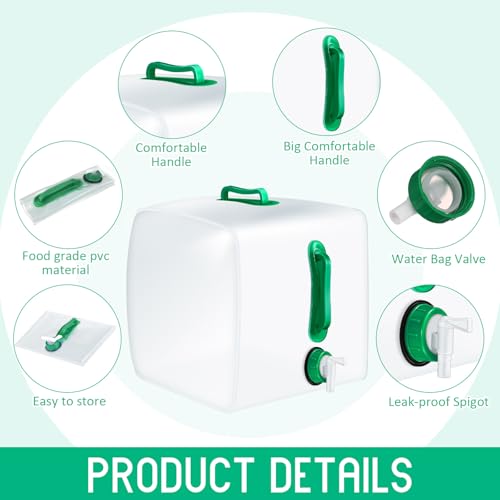 Reallnaive 3 Pcs 5.3 Gallon Collapsible Water Container - Image 4