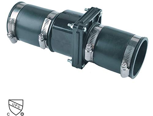 Plastic Sump Pump Check Valve with Stainless Steel Clamps 2 inch - Image 7
