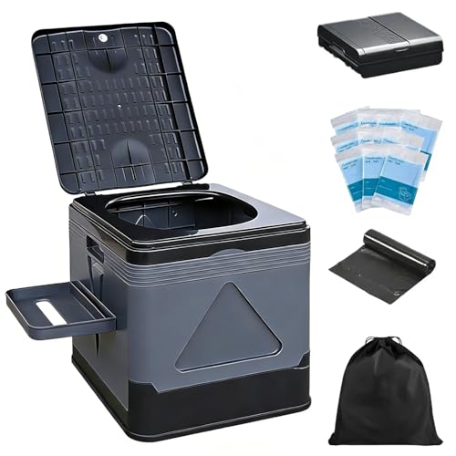 Portable Toilet for Camping, 11.8"H Capacity 440LBS - Image 2