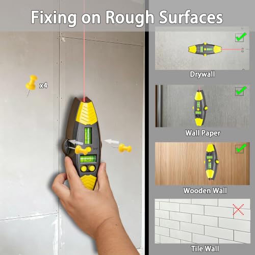 3-in-1 Magnetic Stud Finder with Laser, Wall Scanner | Home Repair - Image 6