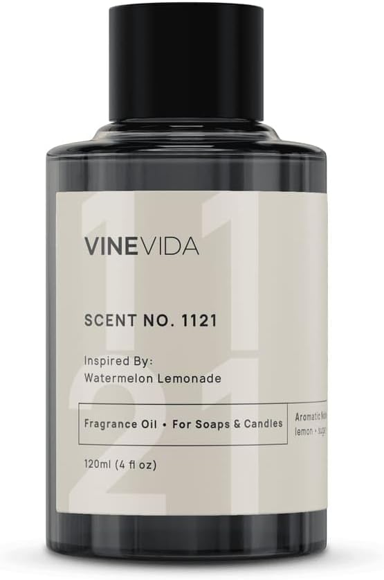 VINEVIDA [4oz] Watermelon Lemonade Fragrance Oil for Candle Making - Scents for Soap Making - Natural Candle Oil Made in USA