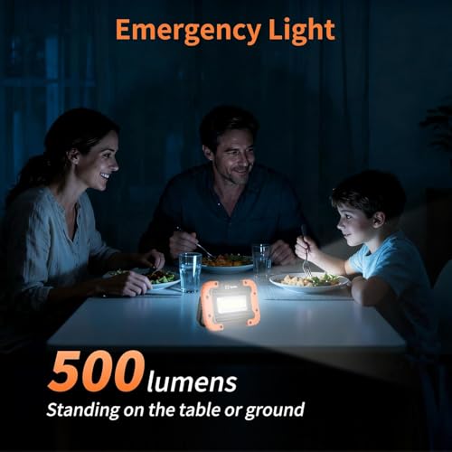 KunHe 4 Pack Rechargeable LED Work Light 500LM Portable | Home Repair - Image 6