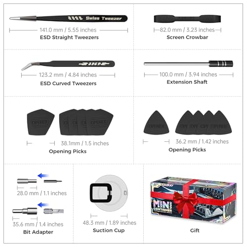 Small Electric Screwdriver Set, JAKEMY Smart 3 Torque | Hand Tools - Image 6