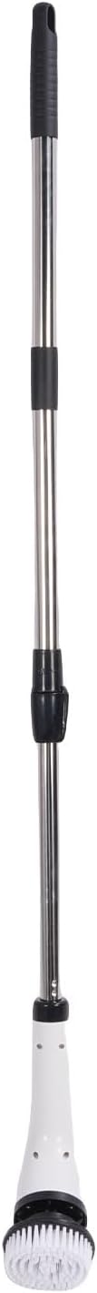 Brrnoo Cordless Electric Cleaning Brush, Multi Speed Adjustable with 3 Interchangeable Brush Heads and Telescopic Handle, IPX7 for Bathroom Kitchen Floors Furniture Cars