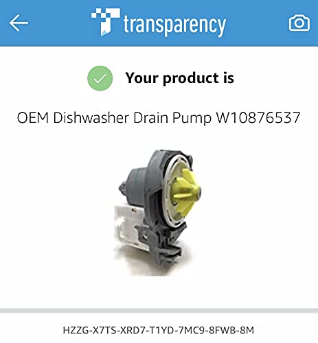 OEM Dishwasher Pump W10876537 W10348269 - Image 3