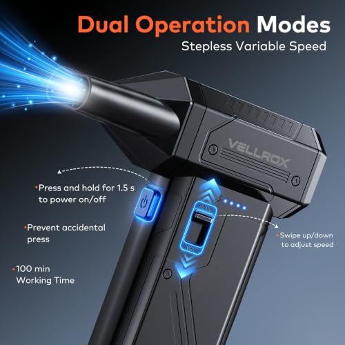 Electric Compressed Air Duster Rechargeable, 130,000RPM, 8000mAh - Image 5