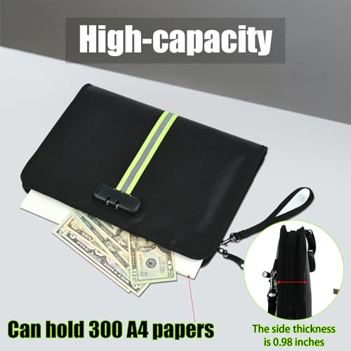 5200℉ Fireproof Waterproof Document Bag (34x24x2.8cm), Safe - Image 5