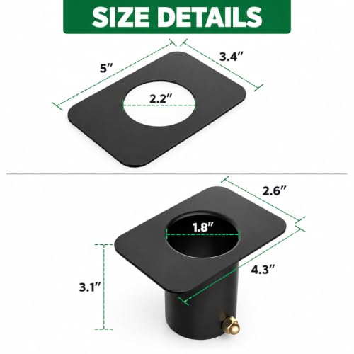 2 Pack Rain Chain Gutter Adapter, Metal Downspout Drainage - Image 4