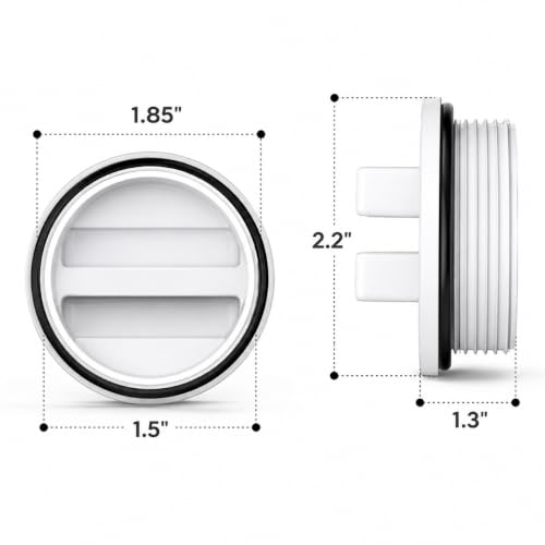 XtremepowerUS Universal 1.5" Pool Plug Cap Threaded Spa - Image 3