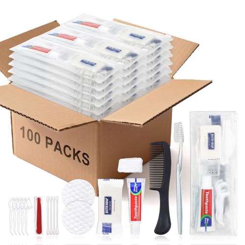 100 Sets Personal Hygiene Kit Bulk, Disposable Toothbrushes - Image 2