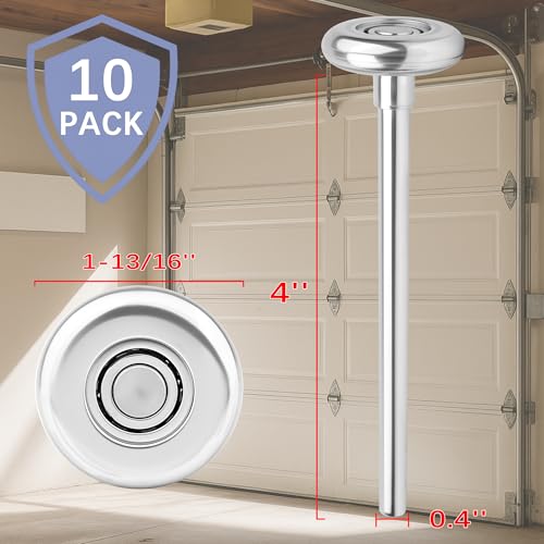 10-Pack 4" Stem 1.8" 10 Balls Steel Garage Door Rollers for 2" - Image 4
