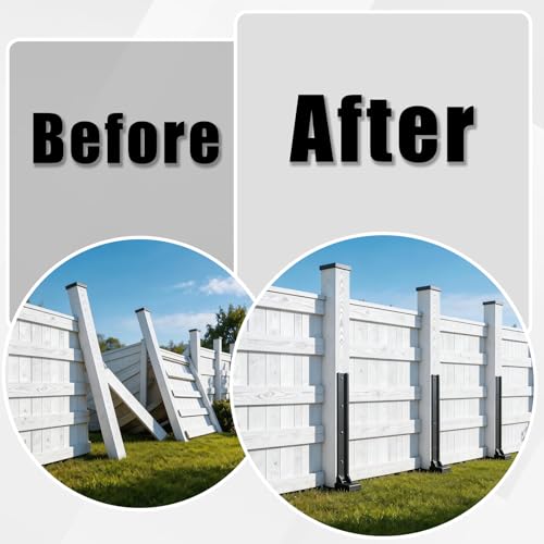 4 Pcs 30" Tall Fence Post Repair Kit - Image 7
