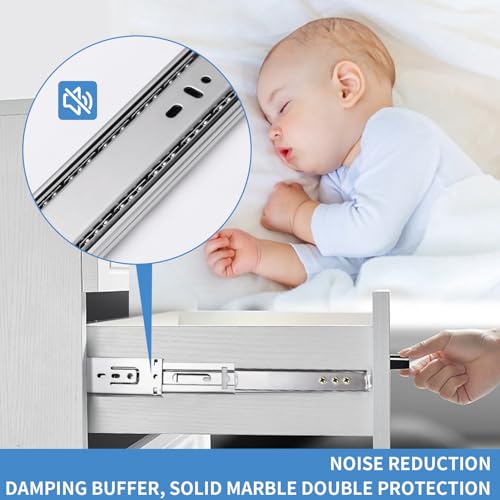 Soft Close Drawer Slides 14 Inch, 6 Pairs – Full Extension 100LB - Image 7