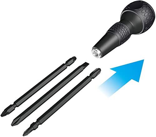 VESSEL BALL GRIP 1/4" Hex. Bit Interchangeable Screwdriver - Image 5
